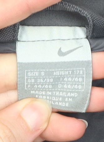 Nike Men’s Grey Jacket S Regular Cotton Nylon 1/4 Zip Casual