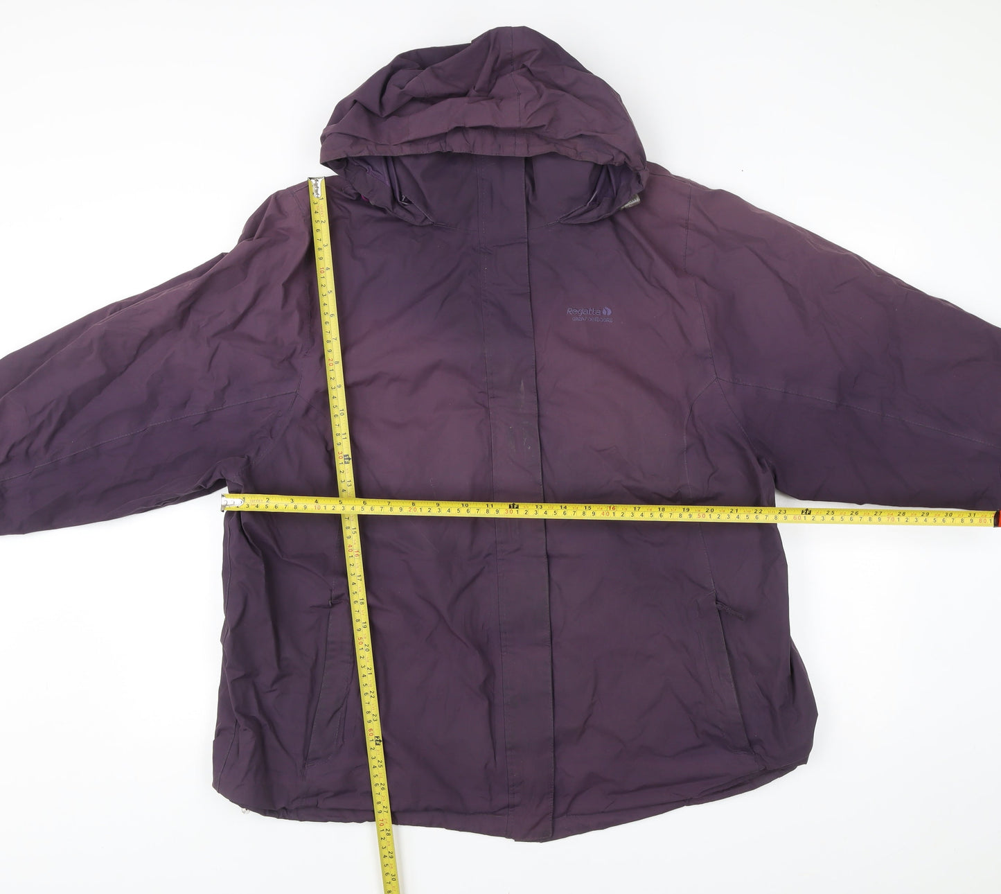 Regatta Women’s Purple Waterproof Hooded Rain Jacket UK 22