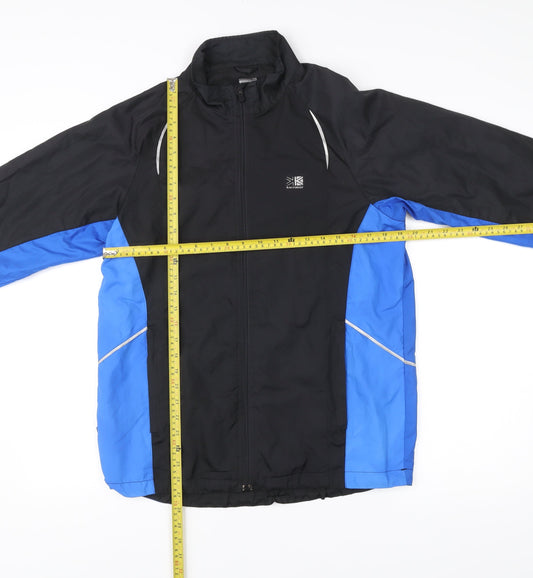 Karrimor Men's Black Blue Running Windbreaker Jacket Size S