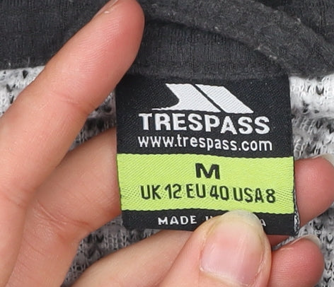 Trespass Womens Grey Size 12 Full Zip Lightweight Active Jacket