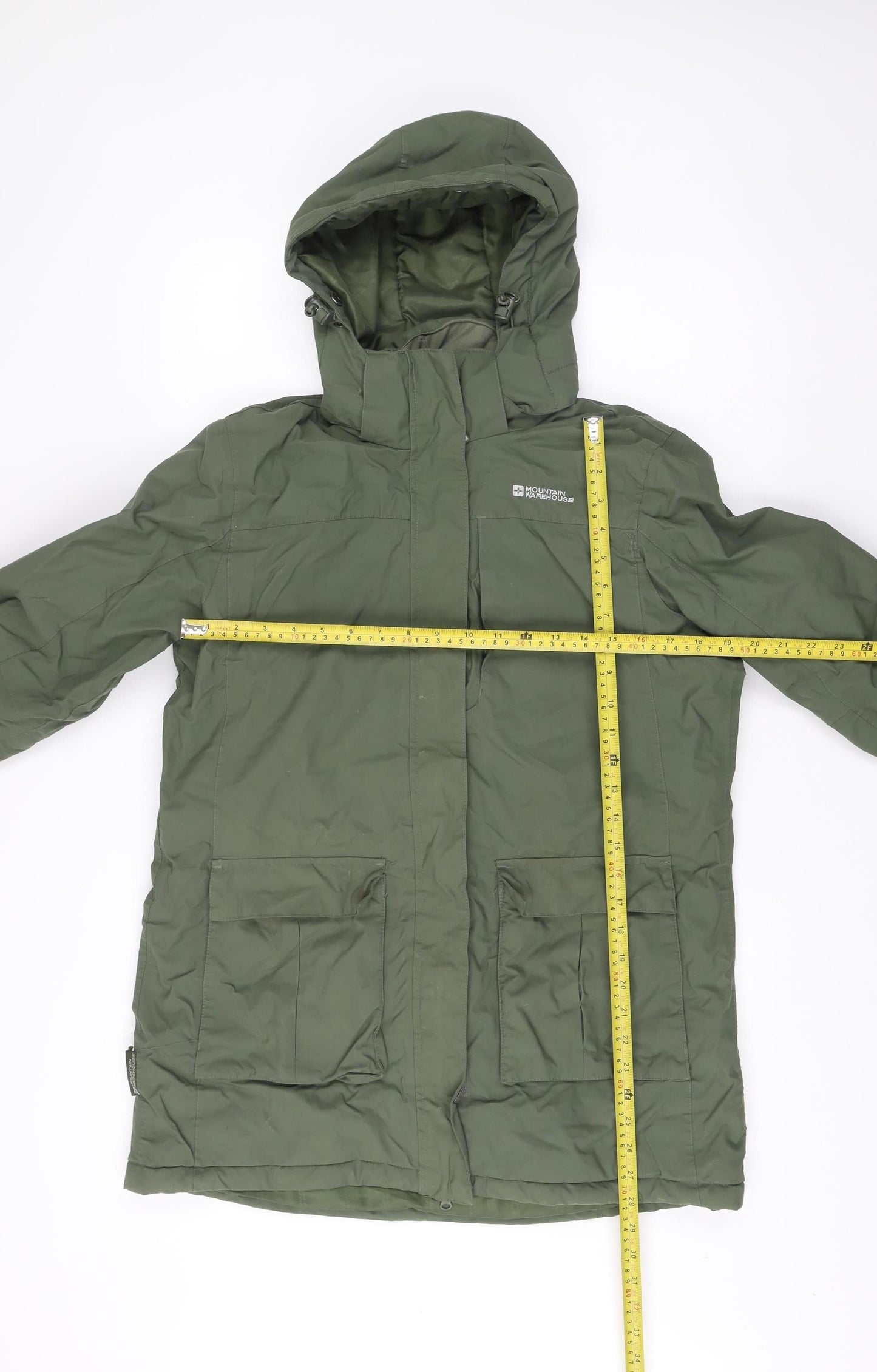 Mountain Warehouse Women’s Green Size 14 Waterproof Parka Coat Hooded