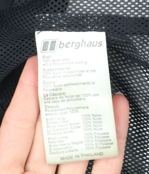Berghaus Mens Black L Rain Coat Jacket Waterproof Hooded Outdoor