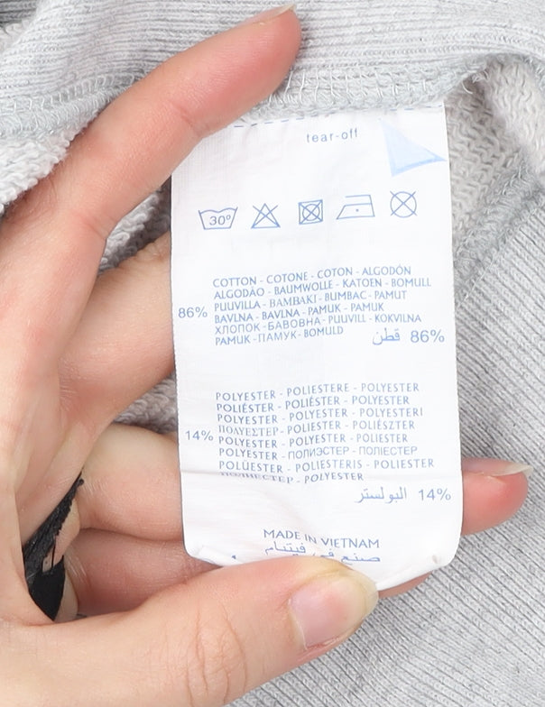 Champion Mens Grey XL Pullover Sweatshirt Crew Neck Logo Vintage