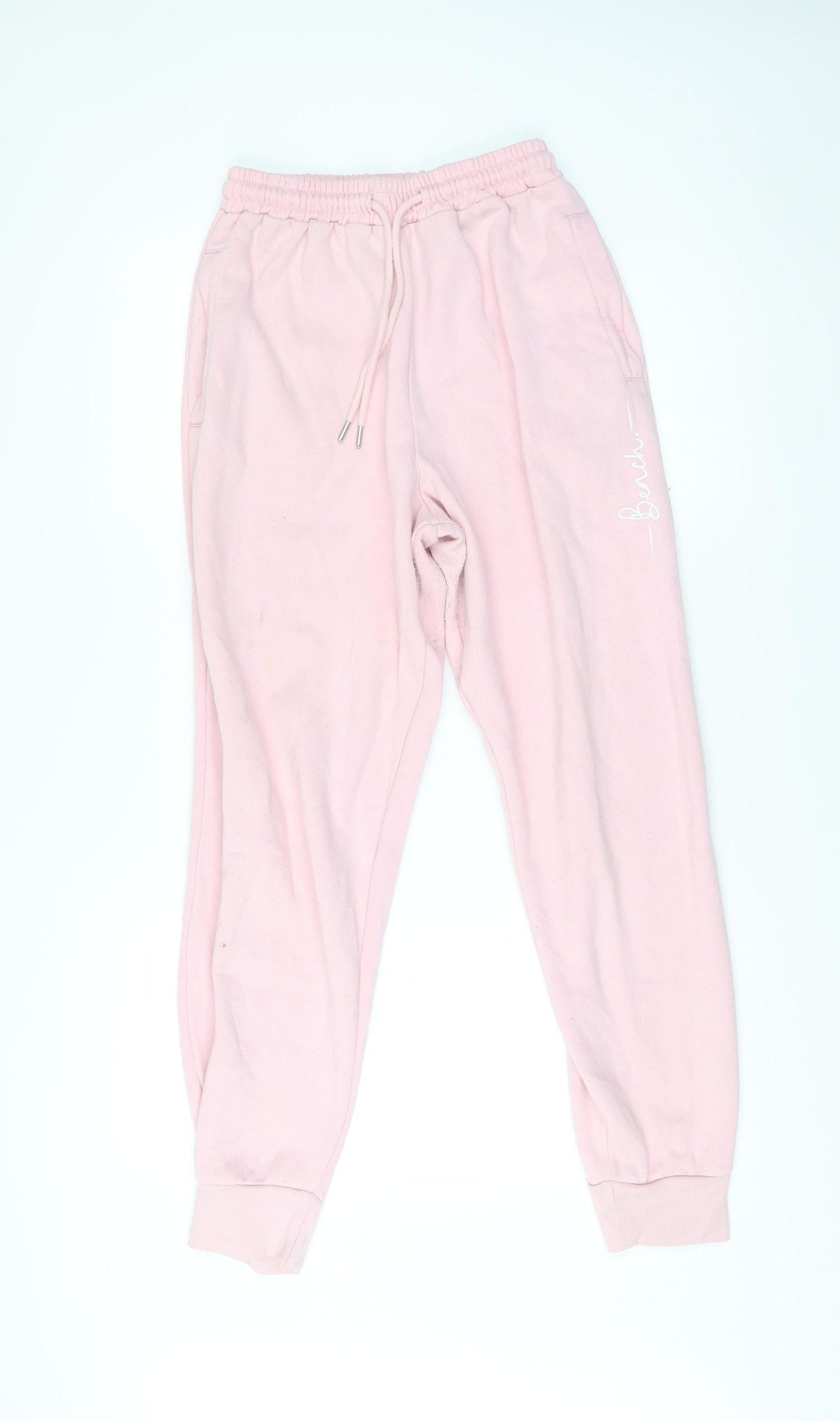 Bench Women Pink Jogger Sweatpants UK 12 Cotton Blend