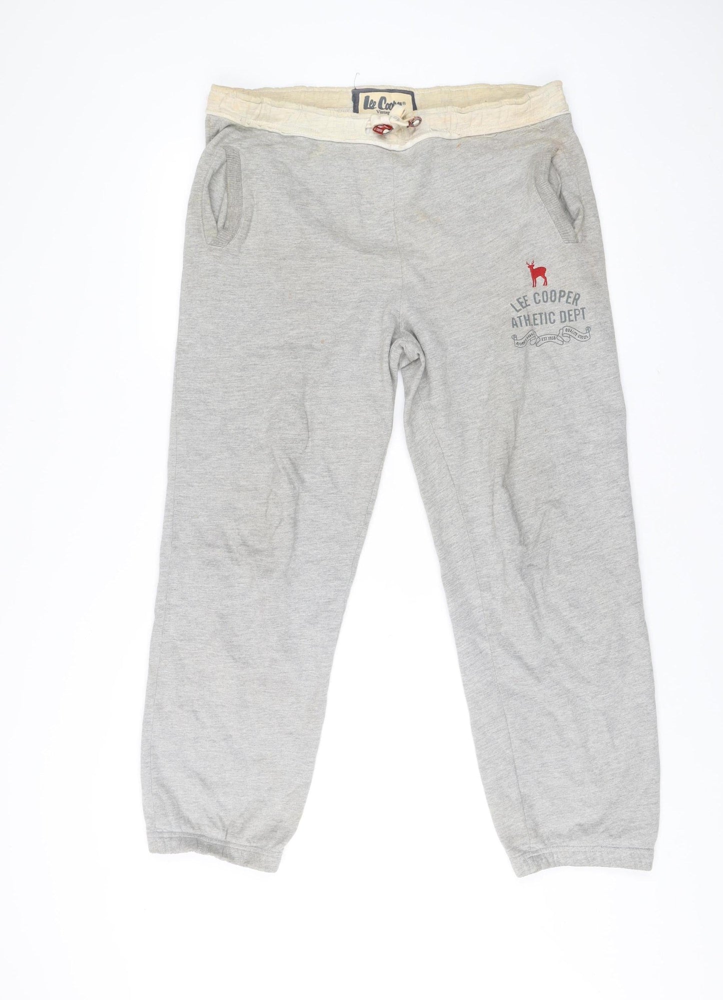 Lee Cooper Boys Grey Sweatpants Age 13 Years Vintage Athletic Trousers