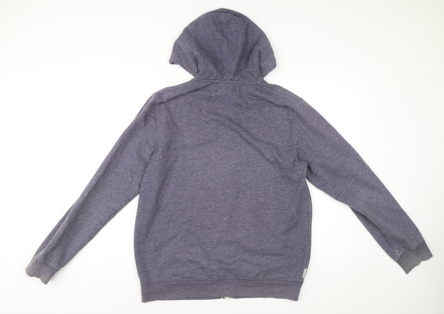 Billabong Men’s Blue Full Zip Hoodie L Logo Graphic Pocket Casual