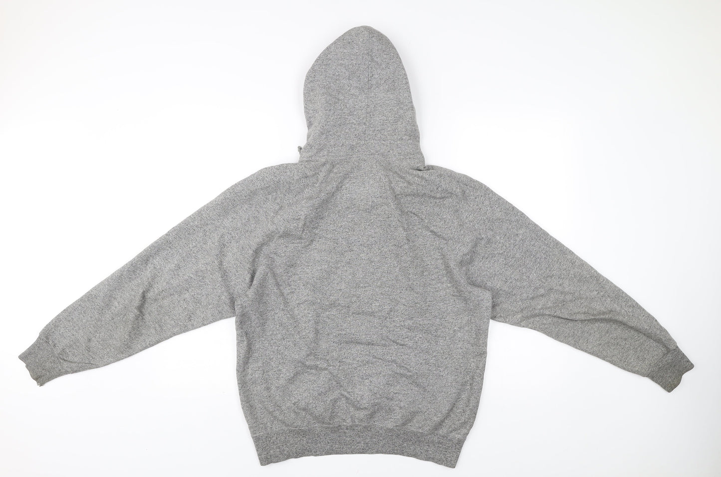 Champion Men's Grey Pullover Hoodie S Logo Graphic Sweatshirt
