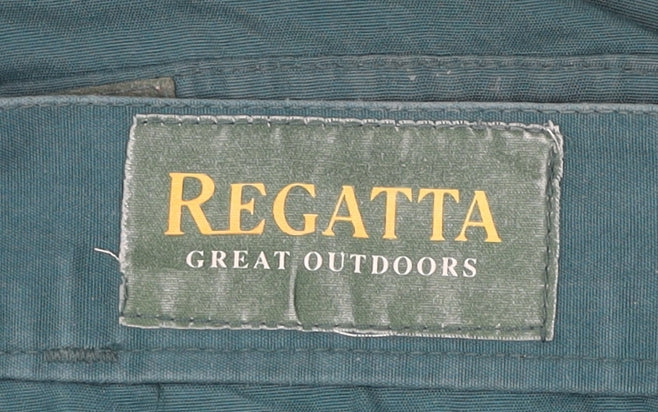 Regatta Mens Green Cargo Shorts Size 36 Regular Fit Outdoor Pockets