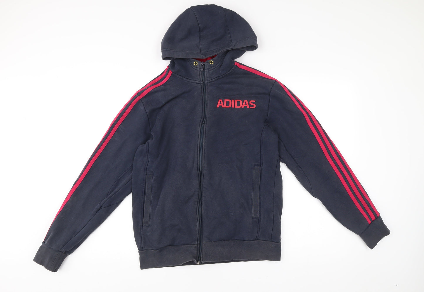 Adidas Men’s Blue Full Zip Hoodie Size M Sportswear Logo