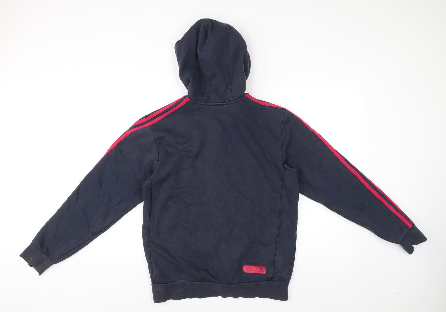 Adidas Men’s Blue Full Zip Hoodie Size M Sportswear Logo