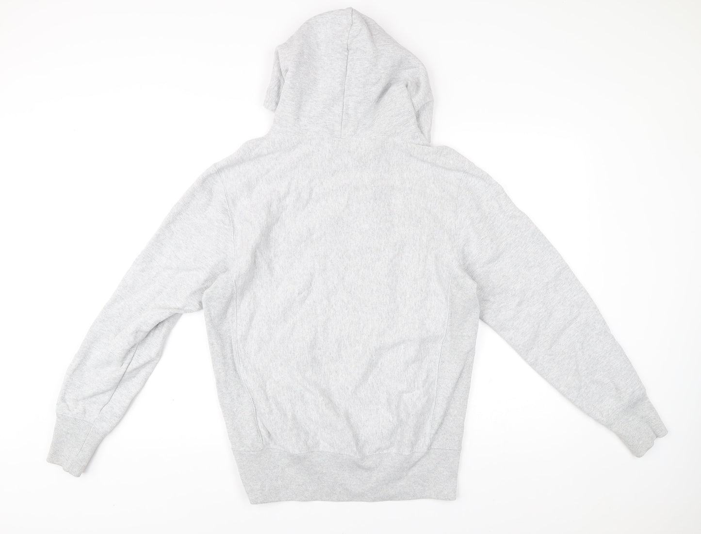 Champion Men Grey Pullover Hoodie Medium Logo Sportswear