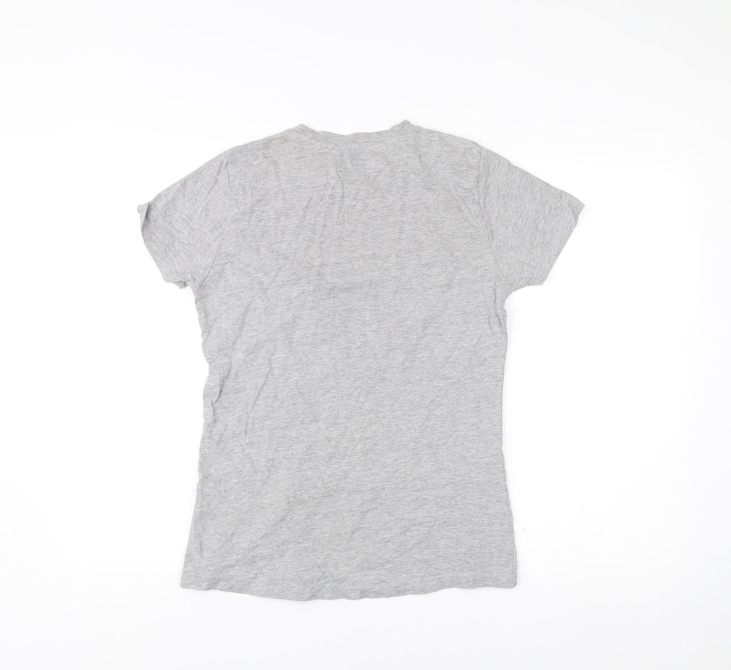 Bench Womens Grey Size 12 Crew Neck Short Sleeve T-Shirt