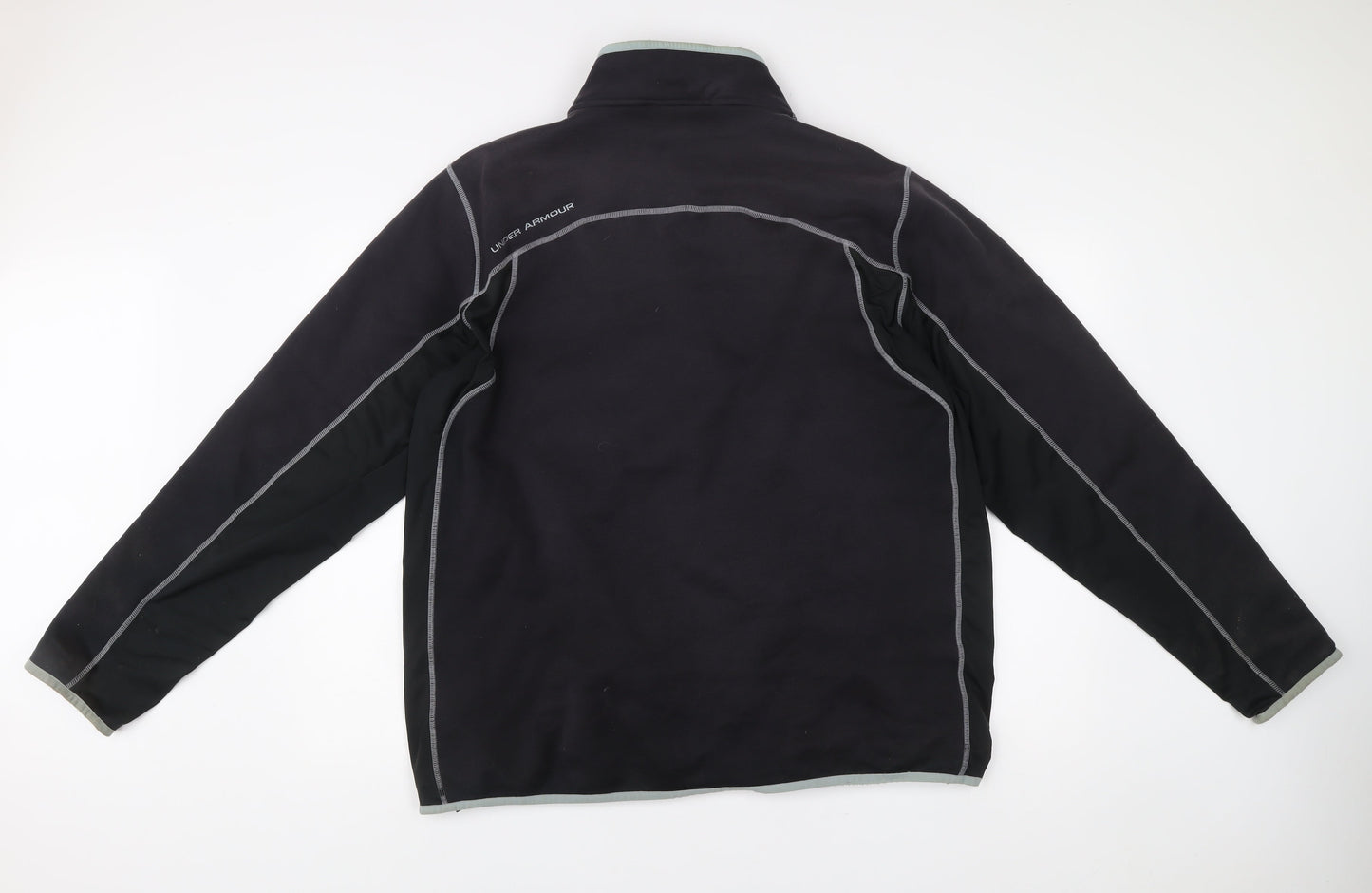 Under Armour Mens XL Black 1/2 Zip Fleece Sweatshirt Training Top
