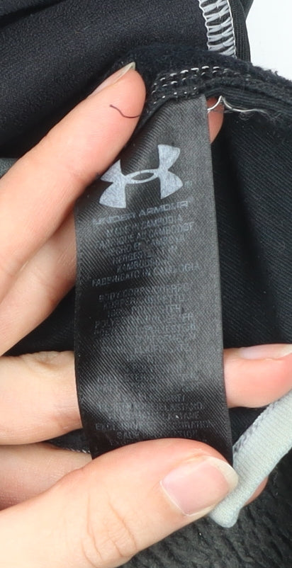 Under Armour Mens XL Black 1/2 Zip Fleece Sweatshirt Training Top
