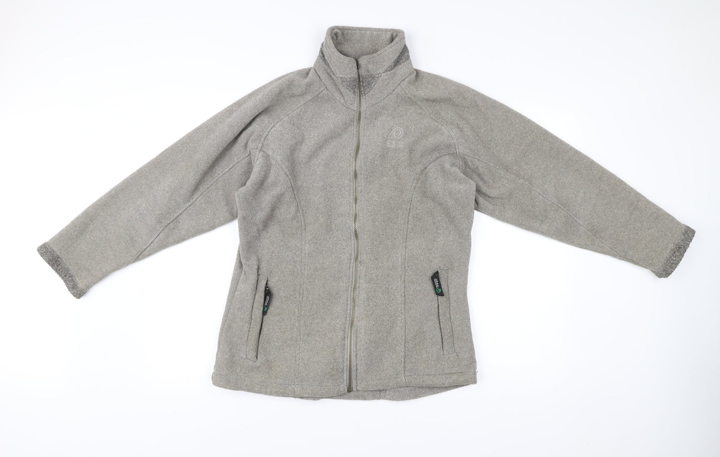 Craghoppers Womens Grey Size 12 Fleece Full Zip Outdoor Jacket