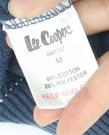 Mens UK M Regular Lee Cooper Blue Pullover Hoodie