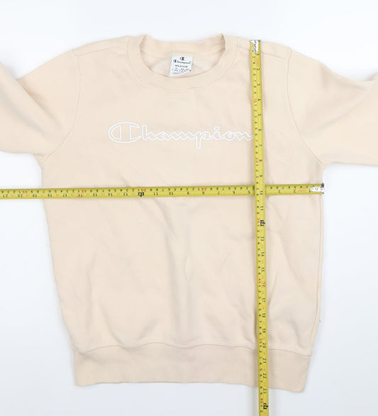Champion Women’s Beige Medium Sweatshirt Crew Neck Pullover