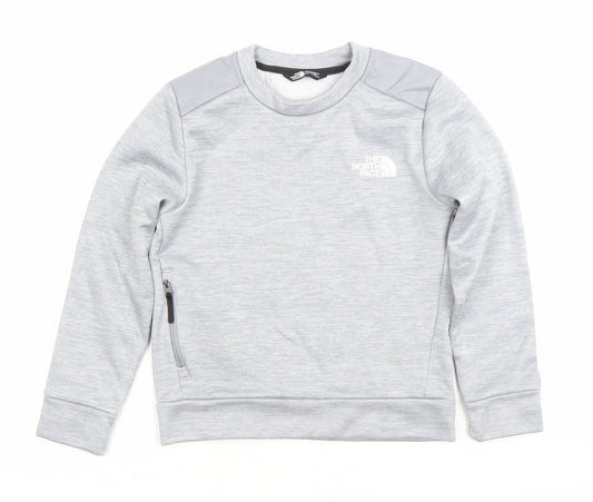 The North Face Boys Grey Pullover Sweatshirt Age 10-11 Years Crew Neck