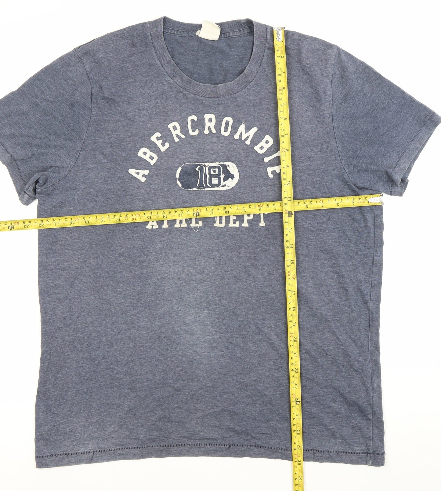 Abercrombie & Fitch Men’s Blue XL Muscle Fit Graphic T-Shirt