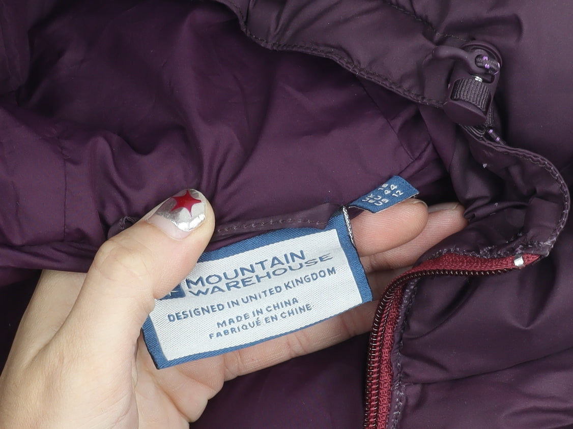 Mountain Warehouse Women’s Purple Size 16 Hooded Puffer Jacket