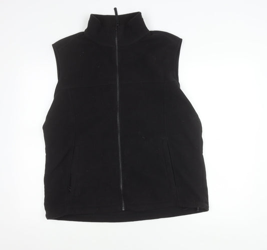 Regatta Unisex Black Fleece Waistcoat Gilet Size 46 Full Zip Pockets