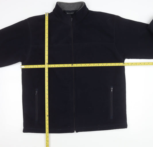 Marks and Spencer Men's Navy Blue Fleece Jacket L 41-43" Full Zip Pockets