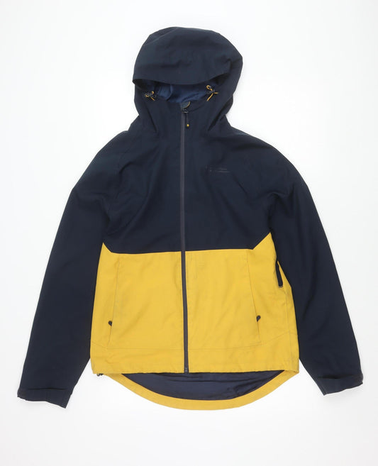 Mountain Warehouse Men’s Yellow Blue Waterproof Breathable Rain Jacket S