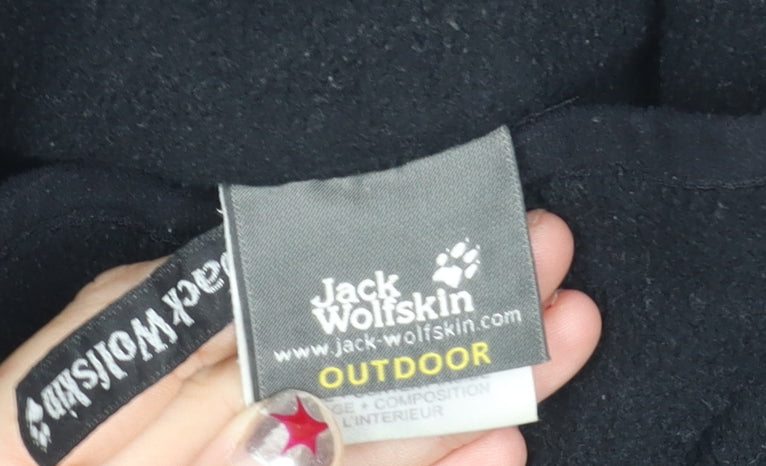 Jack Wolfskin Men's Black Fleece Waistcoat Bodywarmer Size S