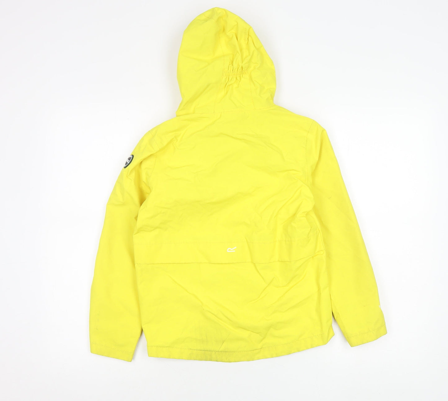 Regatta Girls Yellow Waterproof Hooded Rain Coat Jacket Age 10 Years
