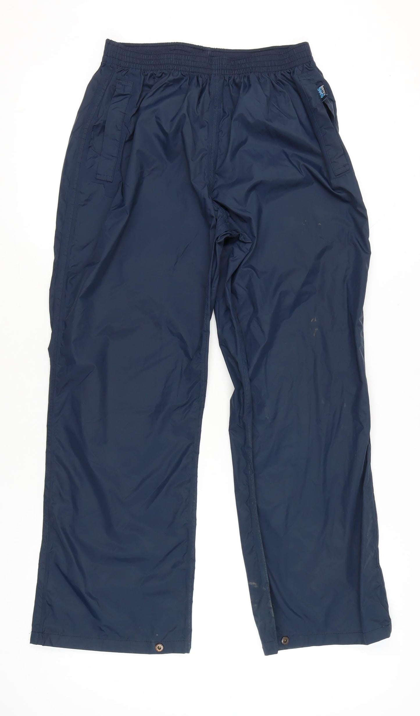 Regatta Men’s Blue Waterproof Rain Trousers M 28-30 Elastic Waist