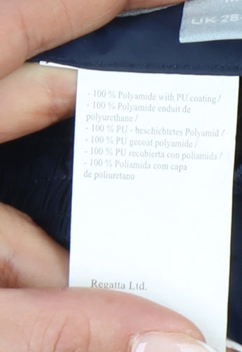 Regatta Men’s Blue Waterproof Rain Trousers M 28-30 Elastic Waist