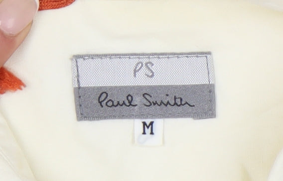 Paul Smith Men's Ivory Short Sleeve Cotton Casual Shirt M