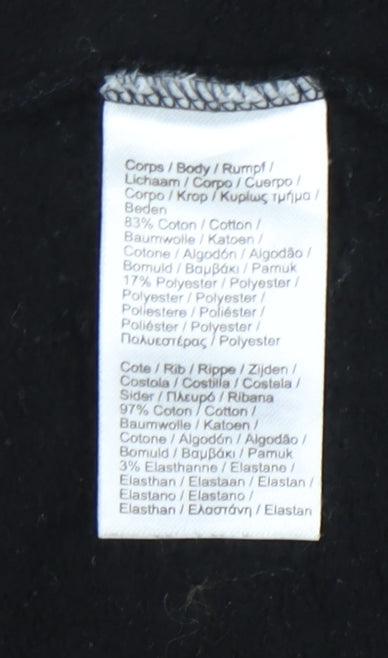 Lacoste Men’s Black Sweatshirt S Logo Crew Neck Pullover