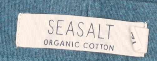 Seasalt Women’s Blue Cropped Organic Cotton Leggings Size 12