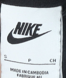 Nike Mens Grey Black Full Zip Hoodie Size S Logo Sportswear
