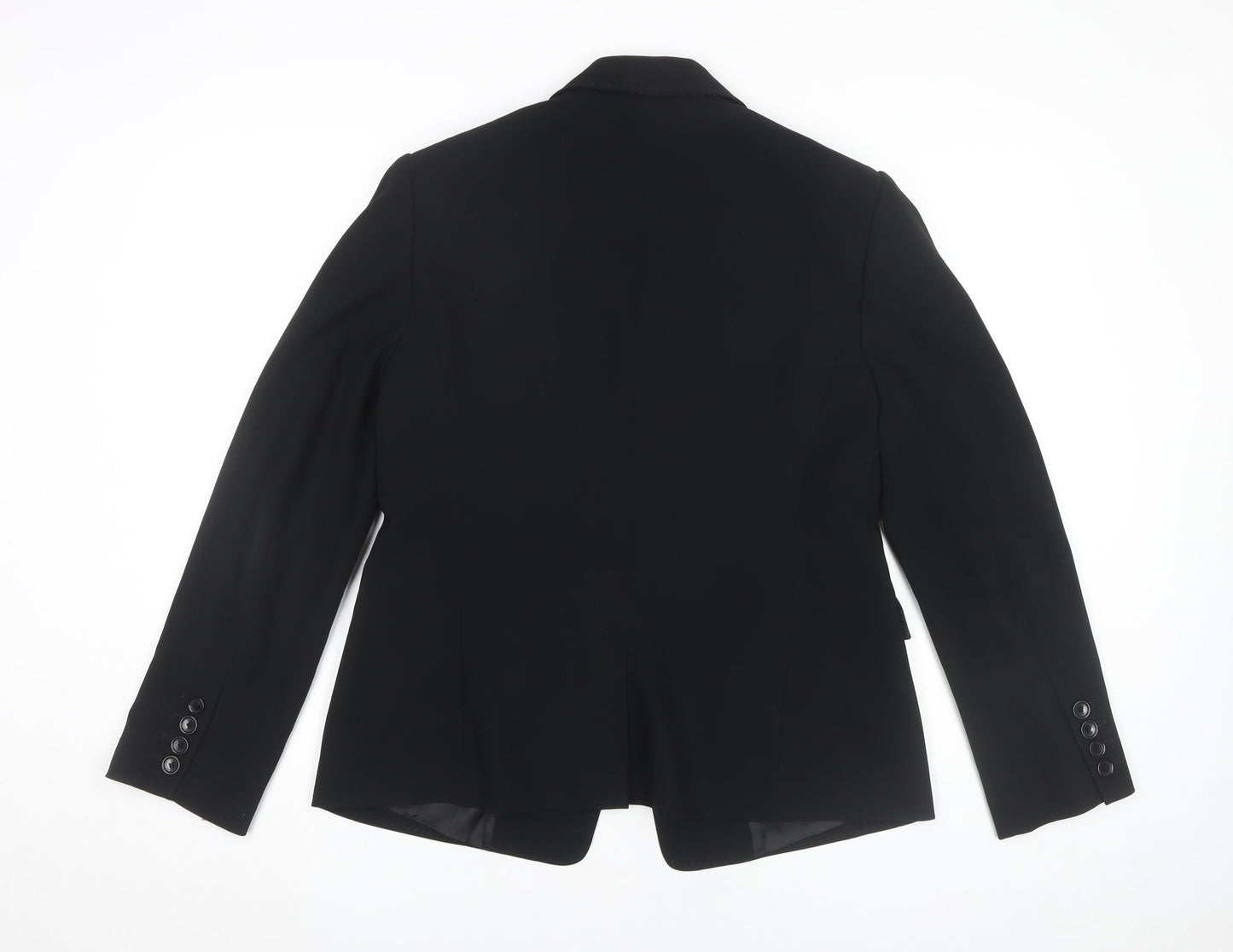 Jaeger Women's Black Size 14 Tailored Suit Jacket Blazer