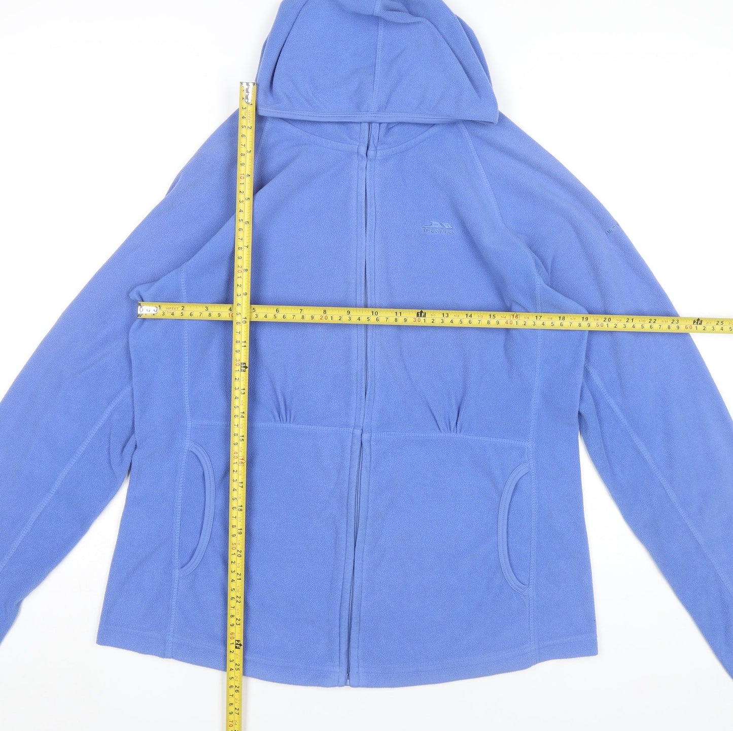 Trespass Womens Blue Fleece Hooded Full Zip Jacket XL