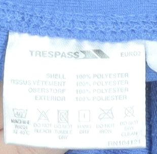 Trespass Womens Blue Fleece Hooded Full Zip Jacket XL