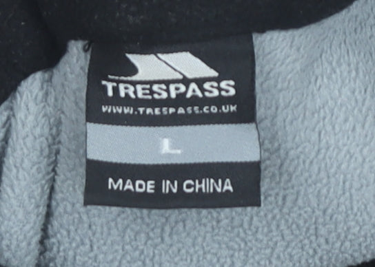 Trespass Men’s Black L Fleece Bodywarmer Waistcoat Outdoor Zip Vest