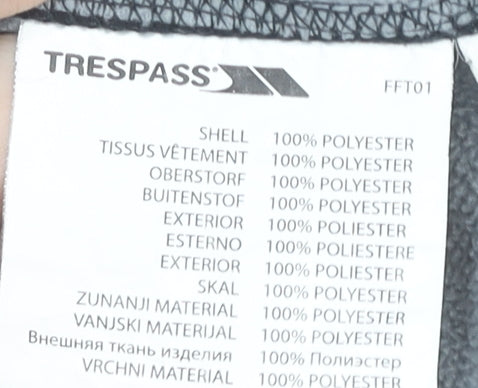 Trespass Men’s Black L Fleece Bodywarmer Waistcoat Outdoor Zip Vest