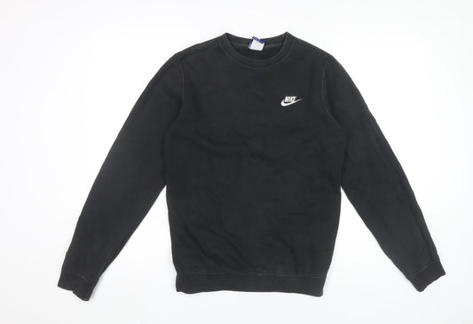 Mens UK XS Regular Nike Black Pullover Sweatshirt