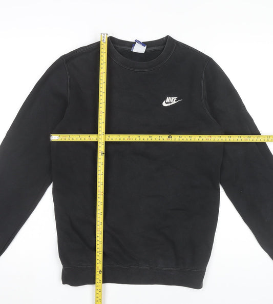 Nike Men's Black XS Pullover Sweatshirt Crew Neck Logo Sportswear