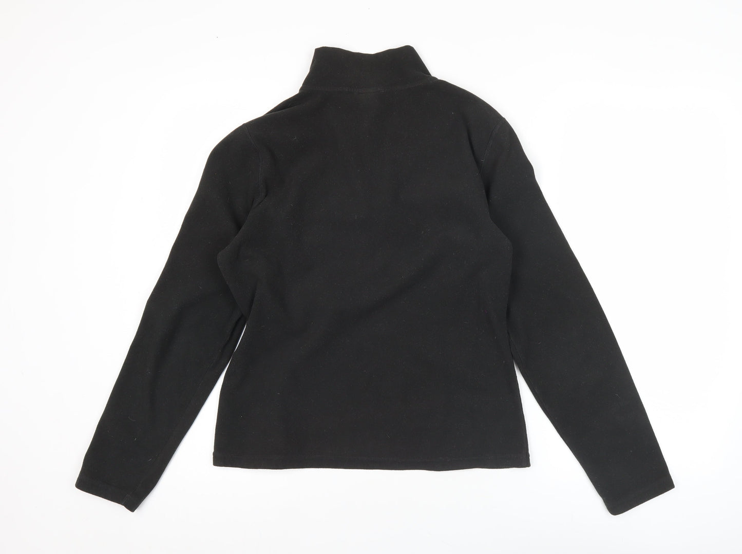 The North Face Womens Black Fleece Sweatshirt M 1/4 Zip Pullover Outdoor