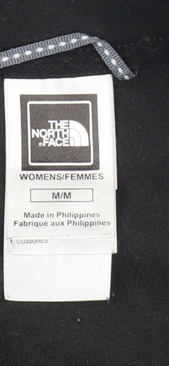 The North Face Womens Black Fleece Sweatshirt M 1/4 Zip Pullover Outdoor