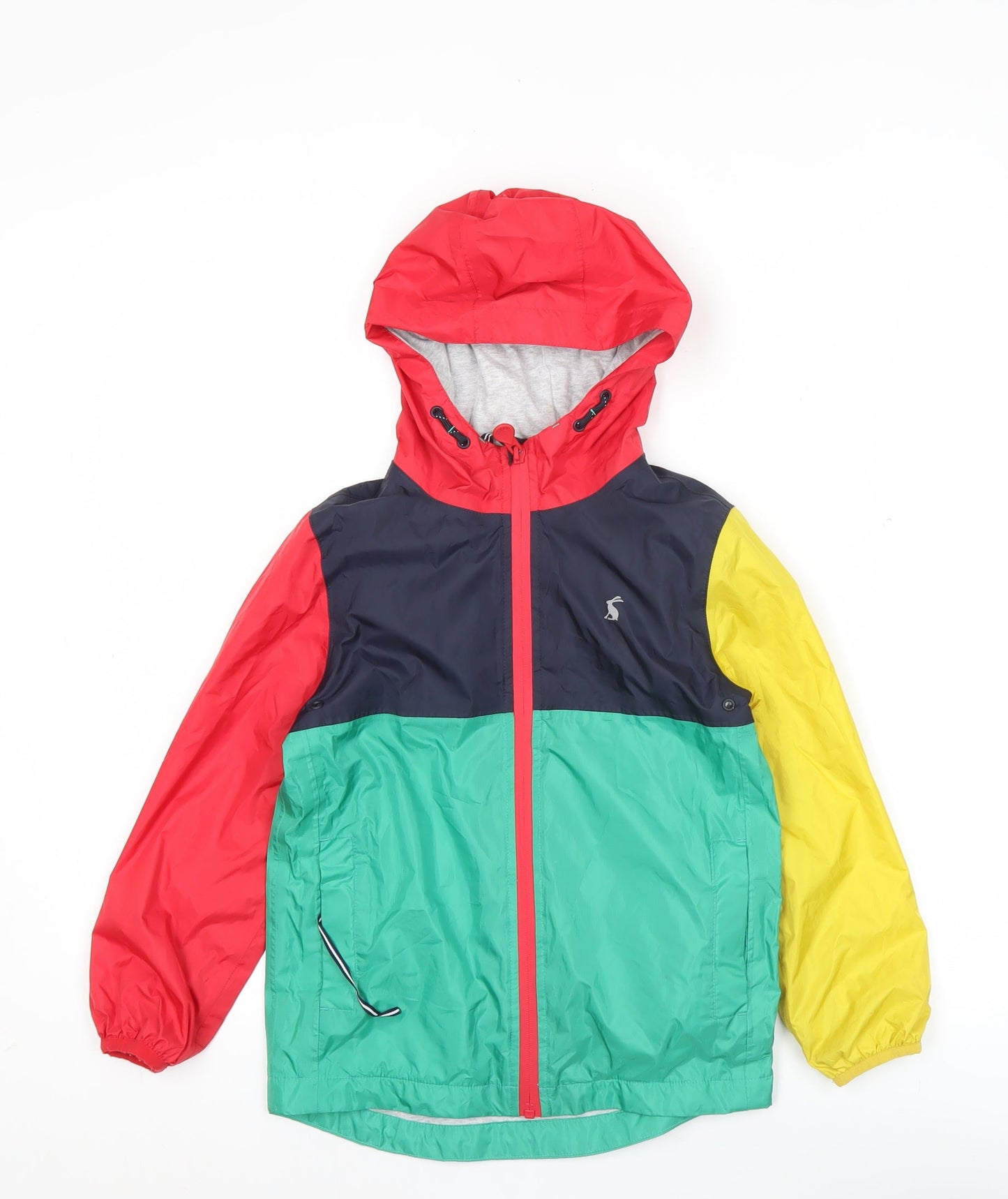 Joules Boys Multicoloured 7 Years Rain Coat Waterproof Hooded Jacket