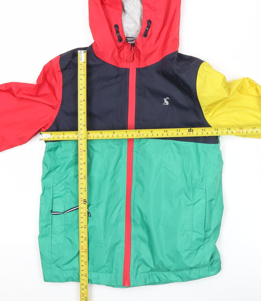 Joules Boys Multicoloured 7 Years Rain Coat Waterproof Hooded Jacket