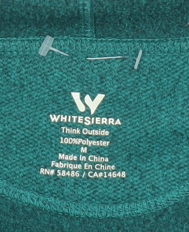 White Sierra Women's Green Fleece Zip Jacket Size M Outdoor Wear