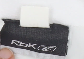 Reebok Women’s White Puffer Jacket Size M Hooded Winter Coat