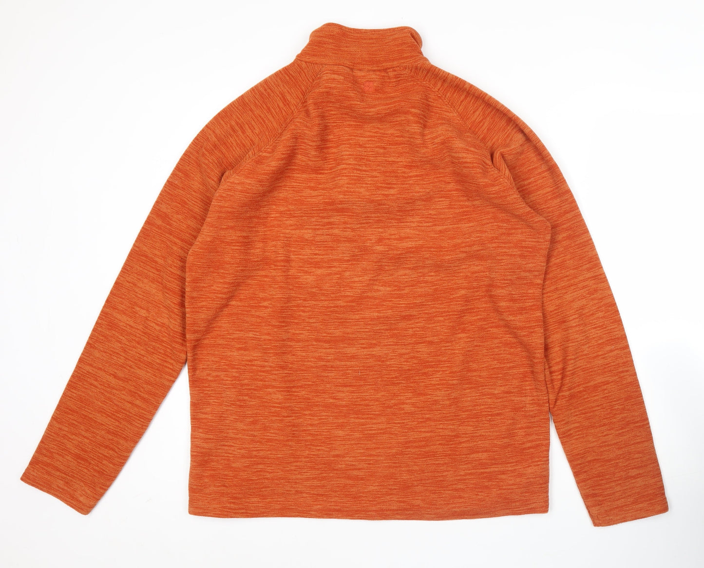 Mountain Warehouse Mens Orange M Pullover 1/2 Zip Fleece Sweatshirt