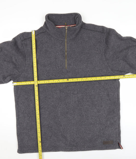 Regatta Men’s Grey Fleece Pullover Sweatshirt L 1/2 Zip Hiking